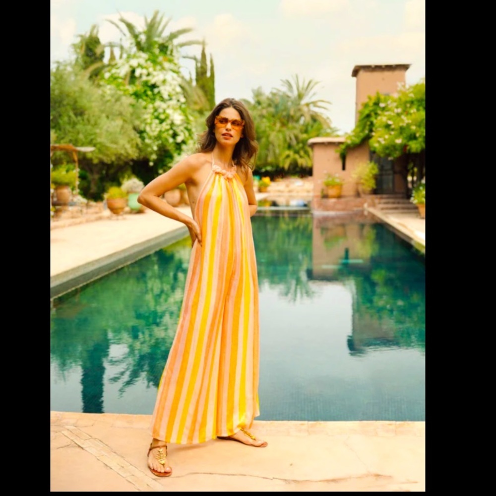 Anthropologie NWT Sundress Sophie Jumpsuit Size M/L
